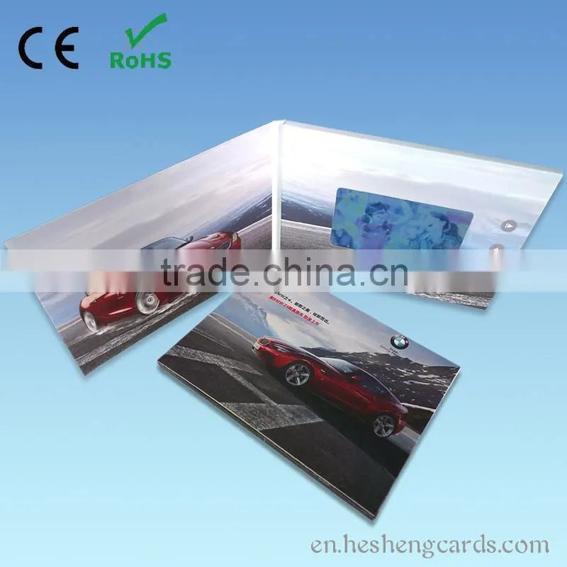 Factory supply 4.3 inch video brochure/video brochure card /lcd video brochure for business advertising/promotion