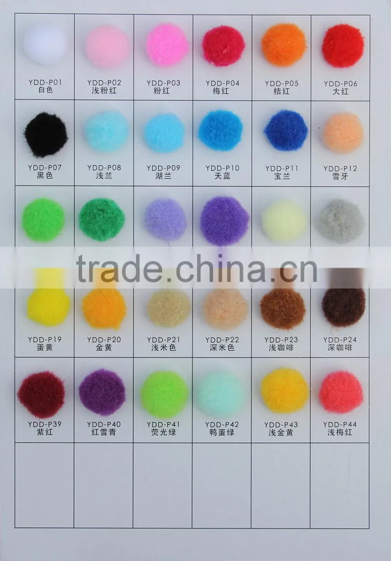 Factory supply DIY crafts high quality polypropylene pompoms toys for kids or wedding party decoration