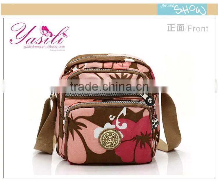 2013 new model lady handbag shoulder bag,hight quality handbag made in china,long strap nylon shoulder bags