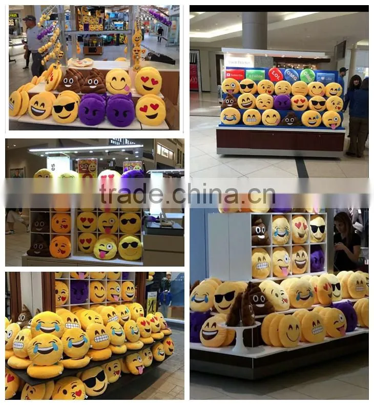 Top Quality Plush Emoji Keychain/ Emoji Keyring In Different Size