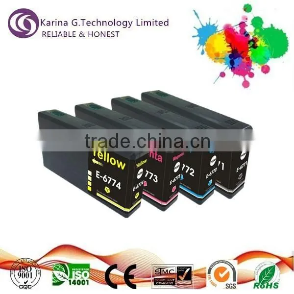 Great deal for Epson compatible ink cartridge T6771 T6772 T6773 T6774,best price