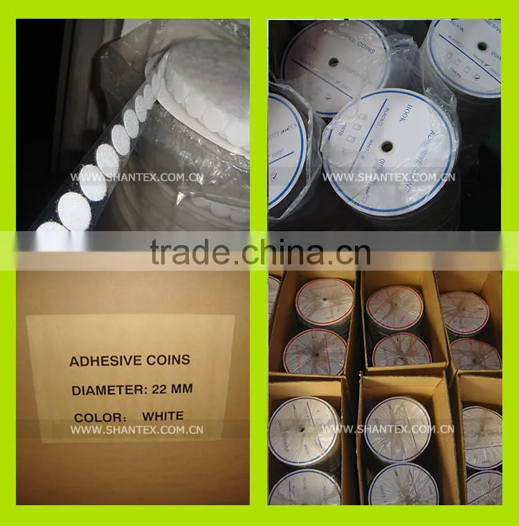 hook & loop self adhesive coins