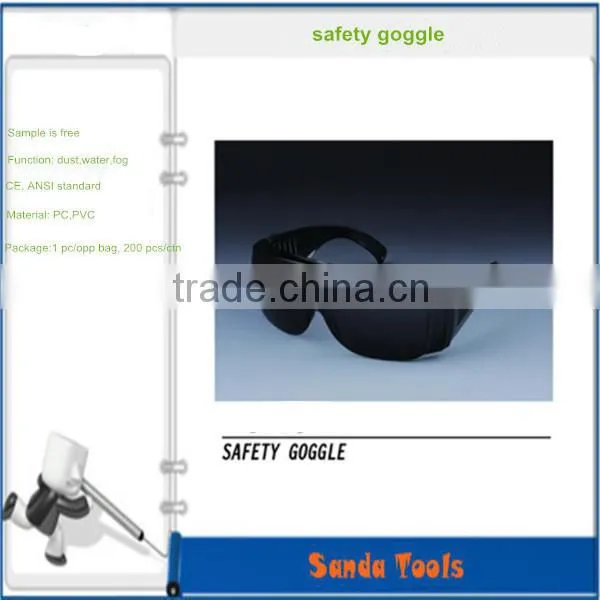anti fog and black wind proof safety goggles