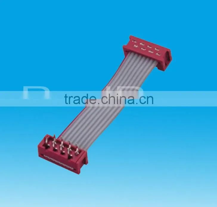 6 Pin Red IDC Connector Flat Cable