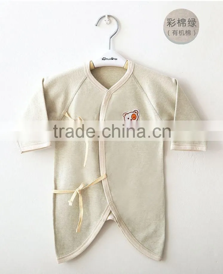 Organic cotton baby suit sleep romper suit long sleeve infant underwear