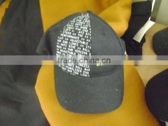 100% cotton twill worn-out washed baseball cap with flat embroidery logo
