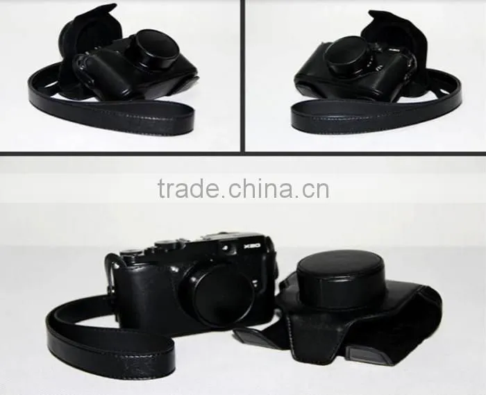 Factory high quality lovely stylish leather Camera Bag in Dongguan