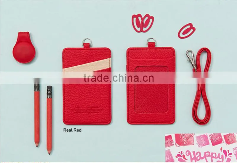 New product promotional gift custom colorful pu leather card holder