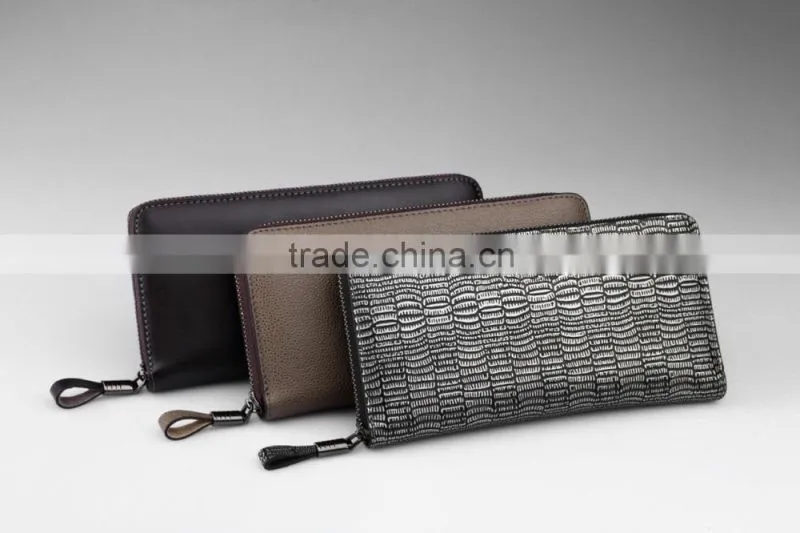 2016 factory wholesale wallet simple design leather wallet Mens long wallet