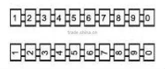 ZB4 ZB6 ZB8 10B Blank Strip Markers for DIN Rail Mounted Terminal Blocks Spacing (Pack of 10)
