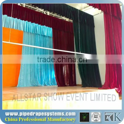 Black and red theater curtain,stage curtain