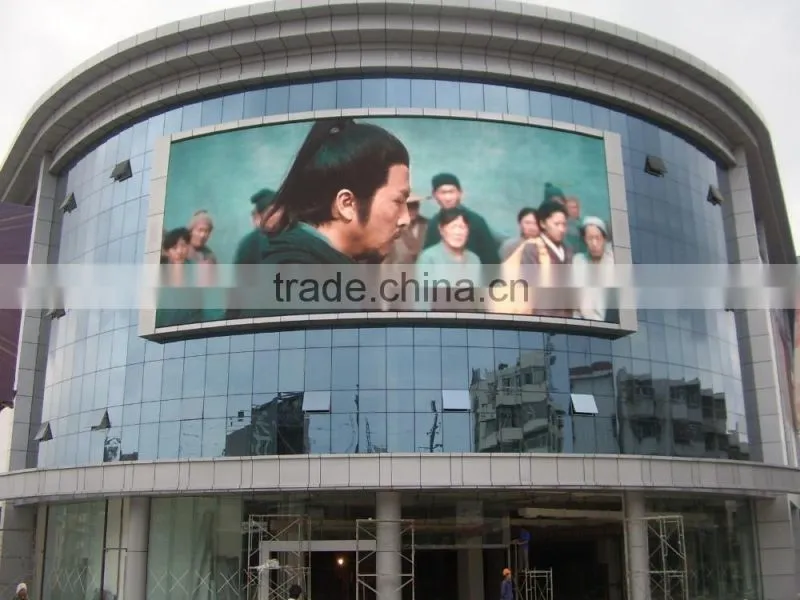 Waterproof P10 Round led display screen outdoor for shopping mall