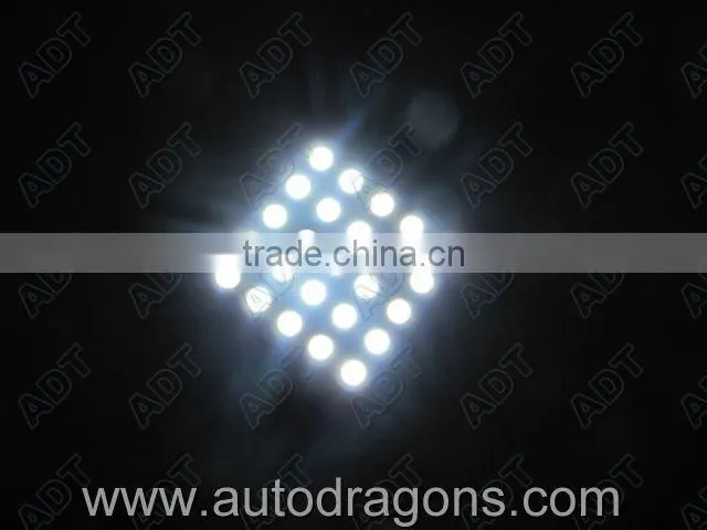 Three base 25 leds SMD Panel light for car 5x5 leds
