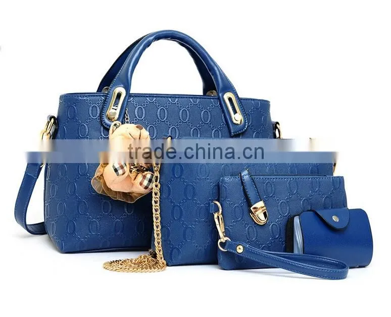 Vogue Cover Celebrity Wholesale Handbag 4pcs Fashion Lady Handbag 2016