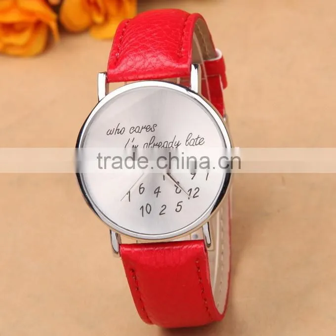 Who cares white women watch bracelet