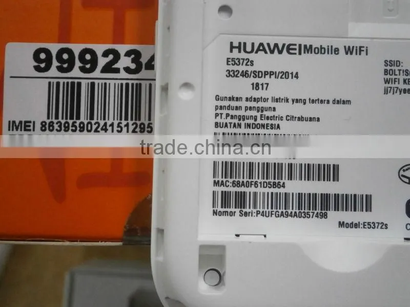 New and original huawei 4g lte E5372s wireless router and 4G lte wifi hotspot