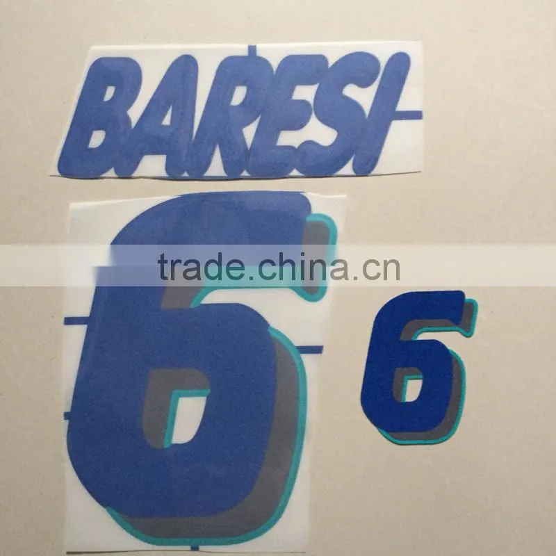 factory direct soccer jersey and T-shirt usage flock numbers heat transfer printing paper