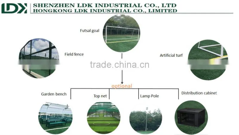 2016 lastest custom steel football cage soccer cage