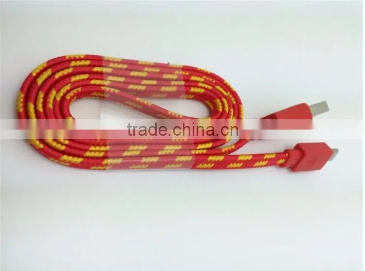 2016 new model nylon braided usb cable