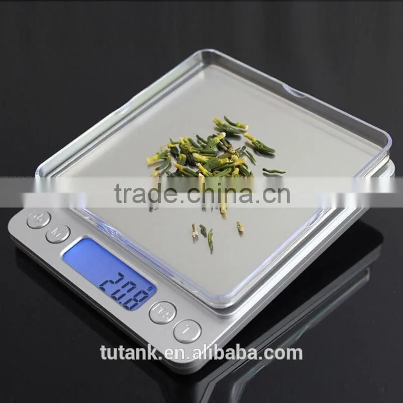 1000g x 0.1g Stainless Digital Pocket Scale Kitchen Scale Jewelry Weight Balance