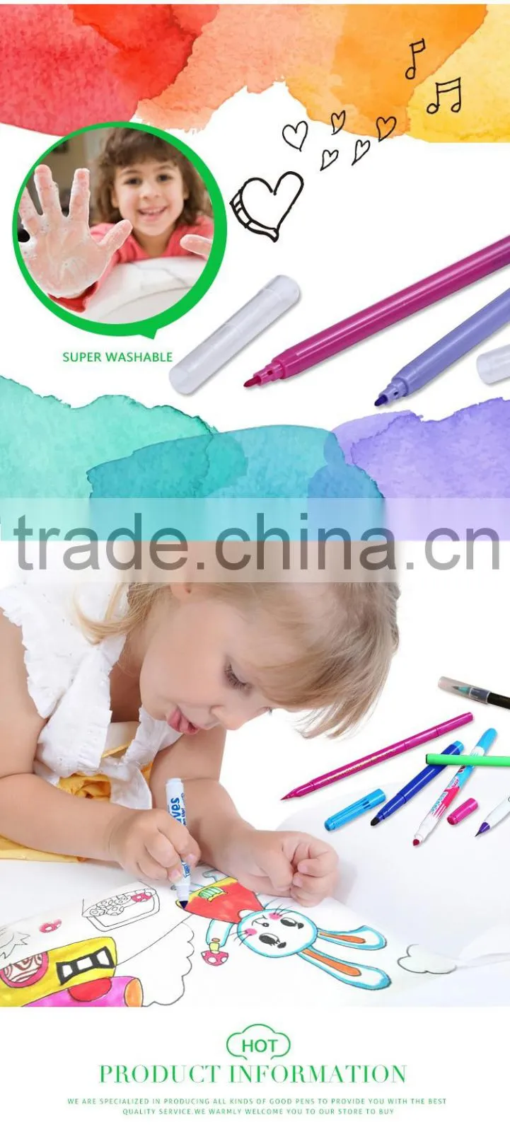 Factory outlets magic washable art multi-color water color pen