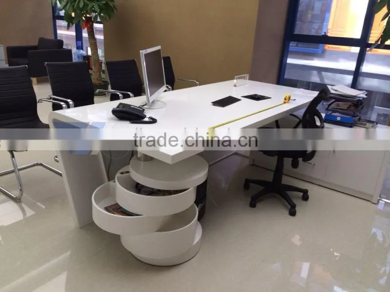 high end modern office reception desk table