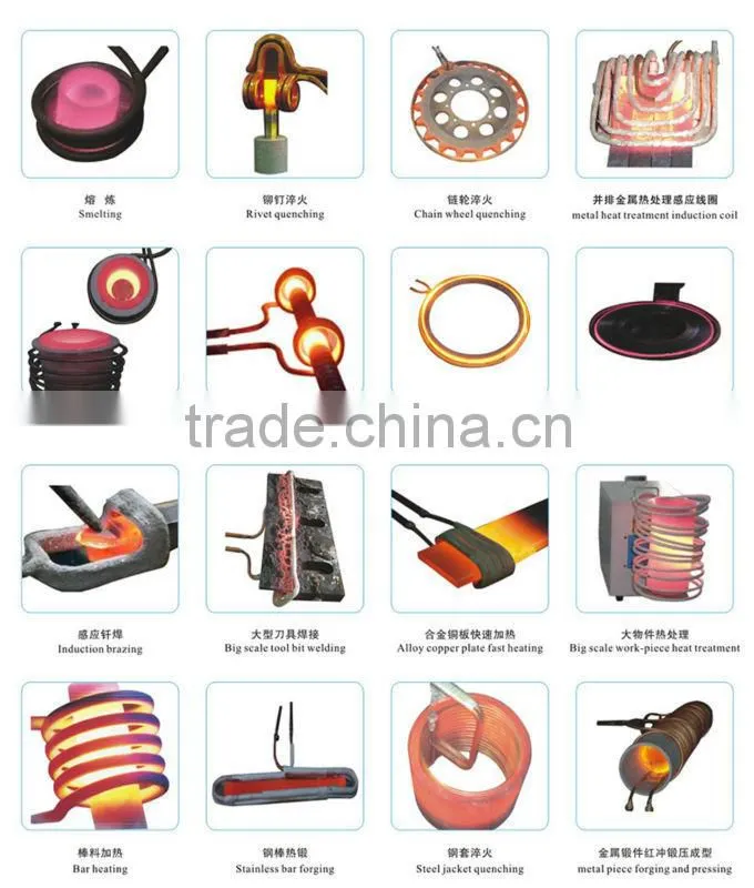 5KW high frequency heater for copper/steel/iron melting