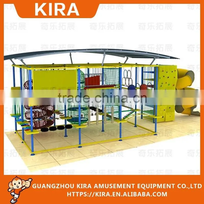China factory biggest commercial indoor playground with rope course