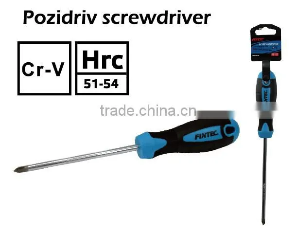FIXTEC high quality china hand tool as seen on tv pozidriv screwdriver 100mm 125mm 150mm