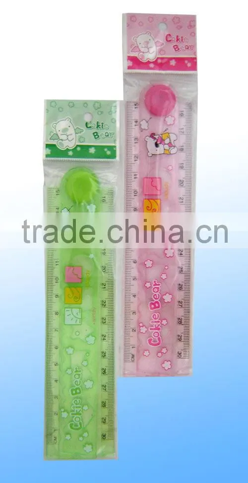 Promotional Custom Fancy 30cm Size Drawing foldable Plastic Ruler