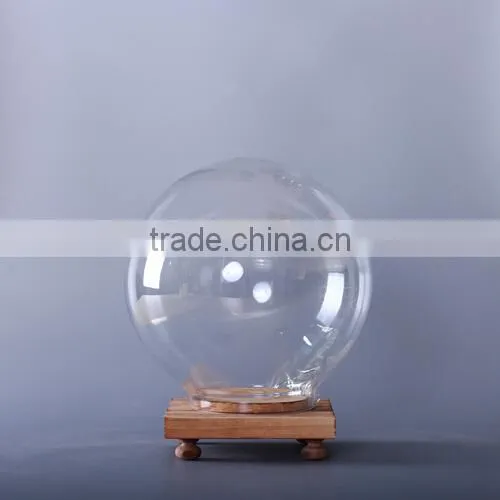 Clear glass display dome