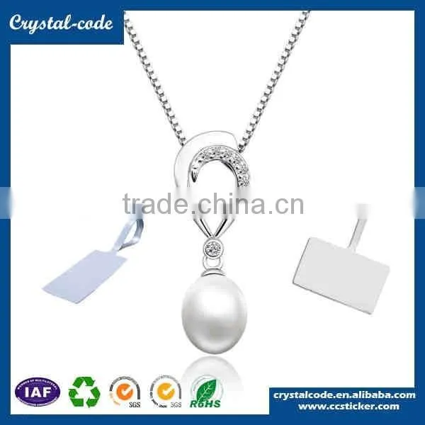 Semi-gloss paper oil-proof jewelry tag with string