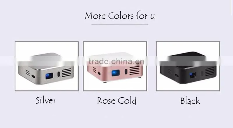 Mini Projector E05 Bluetooth Wifi Home Theater Pico Portable Pocket LED USB DLP Projector Android 4.4 Built in battery 3000mA