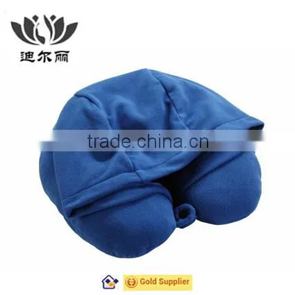 Hot selling polystyrene beads neck pillow with cap