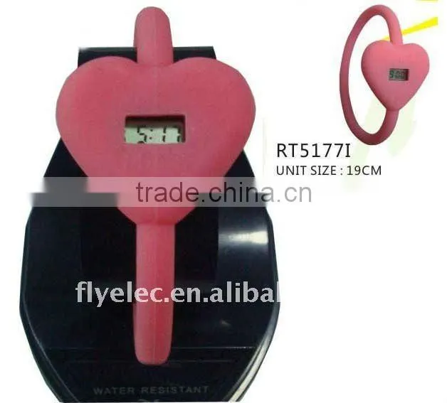 Heart Shaped Silicone Watch