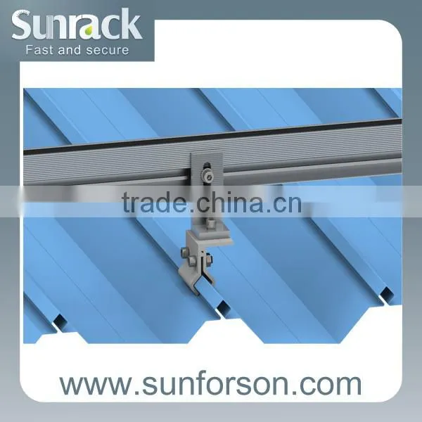 PV tin Roof mounting bracket on pitched roof