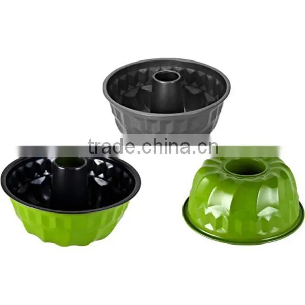 carbon steel non-stick fluted tube pan
