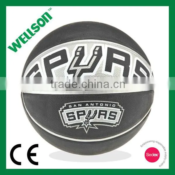 Officail size youth rubber basketball
