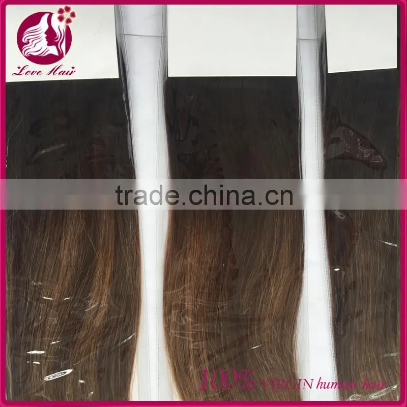 100 Virgin malaysian sew in human hair weave ombre colored two tone hair weave for black women