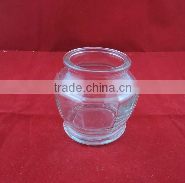 glass jar with glass lid, 200ml glass conister