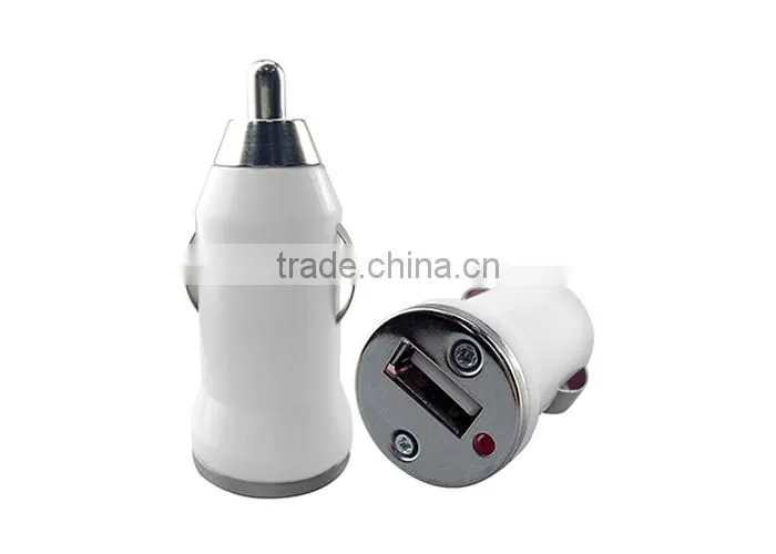 Bullet shape mini car charger wireless car charger for mobile phone