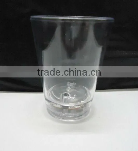 60ml liquid actived led shot glass,led flashing cup,led liquid whiskey cup