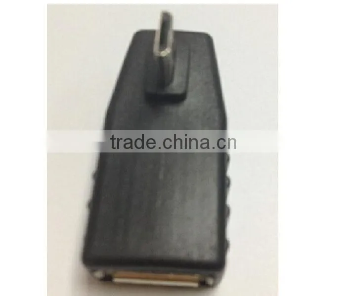 USB Type A Female to Mini USB Type B Male OTG 90 Degree Down Angle Adapter