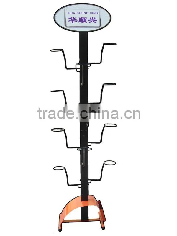 Safety Motorcycle Helmet display rack /display stand with hook HSX -121