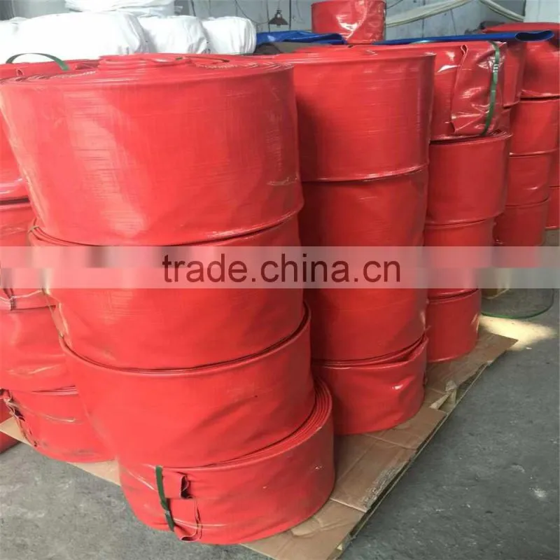 6 inch pvc irrigation lay flat hose for water/slurry pump