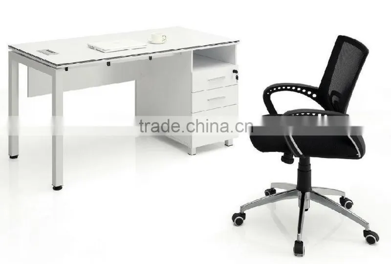 Office simple computer table design with drawer office computer table HX-NT3281