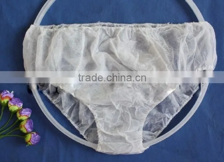 Disposable nonwoven hospital salon single use underwear for women or man