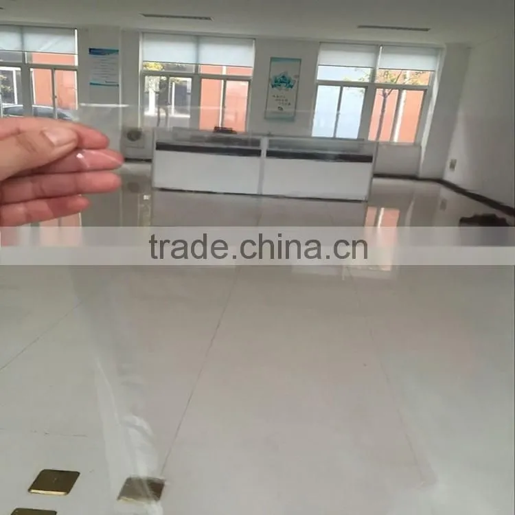 2016 normal clear plastic soft pvc transparent film for bags packing