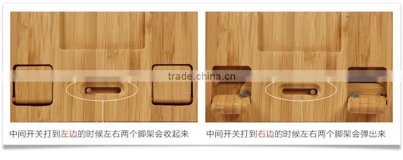 Custom Made Bamboo Products for Ipad Bamboo Stand and Wood Phone Stand for Iphone