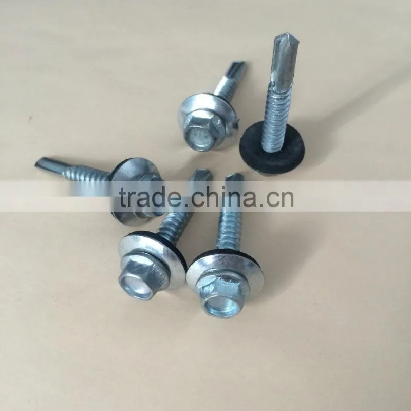 For special steel H-beam hexagonal extended self drilling screws